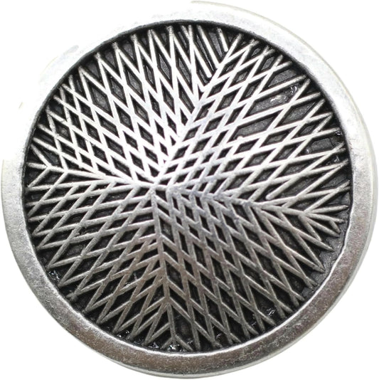 Antique Silver Metal Shank Buttons - 12 Pcs - 3 Size Options - Round Metal Shank Buttons Vintage for Men Women Blazer Coat Uniform Shirt Suit and Jacket Sewing Craft DIY N11603