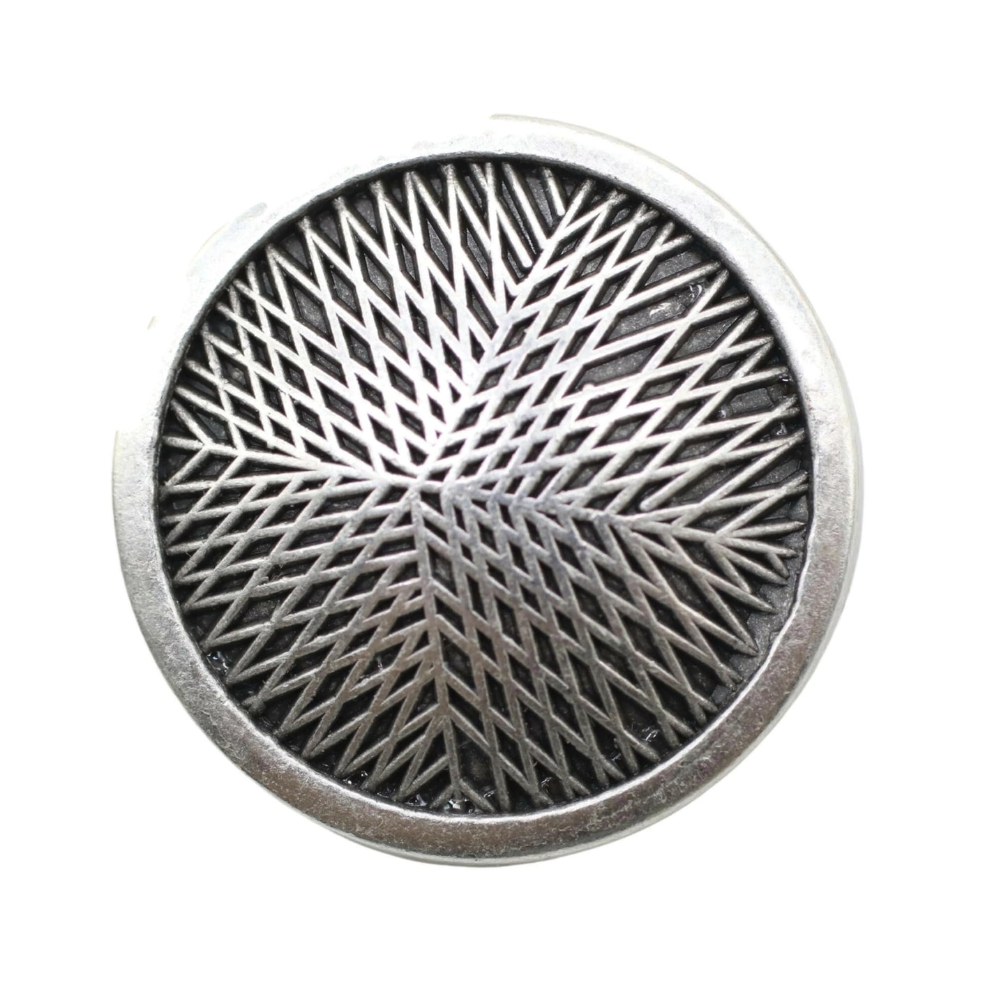 Silver Metal Shank Buttons - 12 Pcs - 3 Size Options - Luxury Stripeds Round Metal Shank Buttons for Men Women Blazer Coat Uniform Shirt Suit and Jacket Sewing Craft DIY N6202