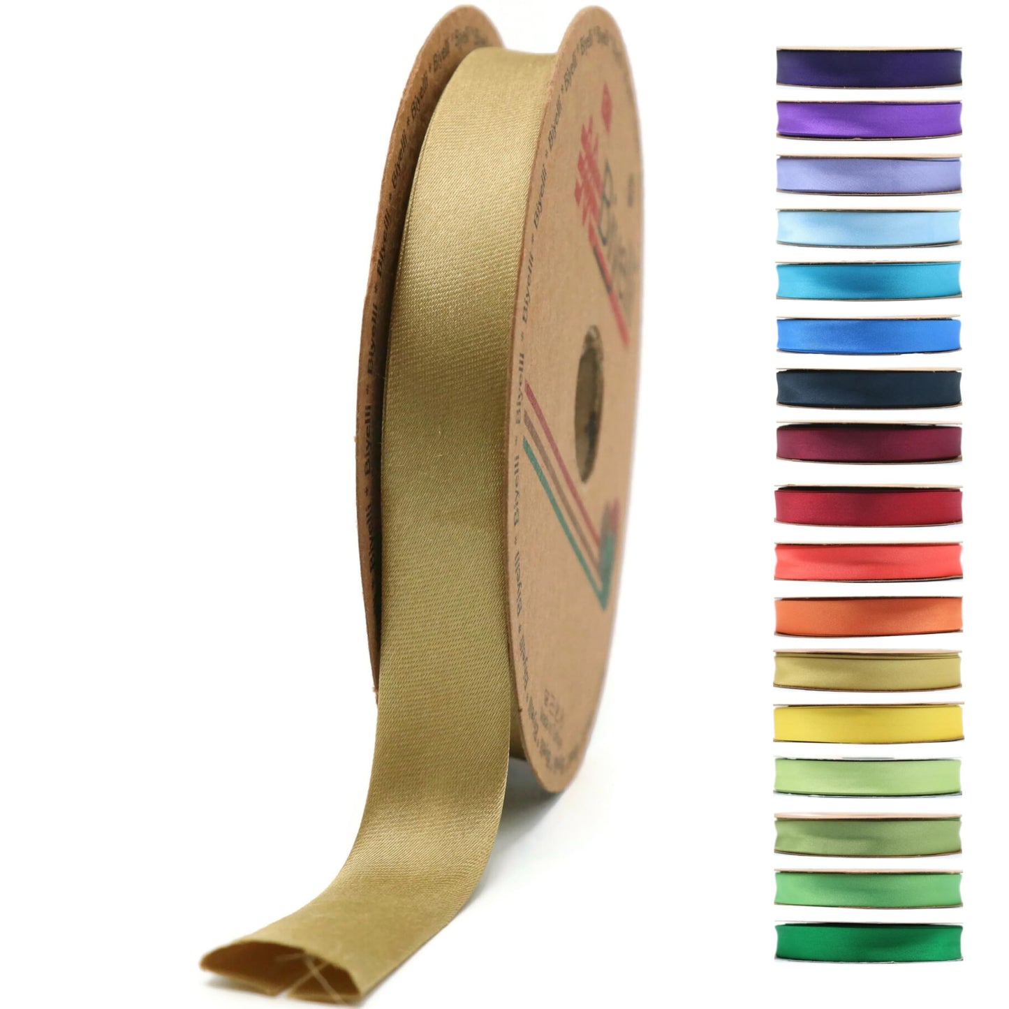 Fold Satin Bias Tape - 99+ Colors - 3/4 Inches Wide - 27 Yards - Fold Satin Binding Bias Ribbon Fabric Piping Bias Binding Tape for Sewing Clothing DIY (75. Burgundy) BYS75