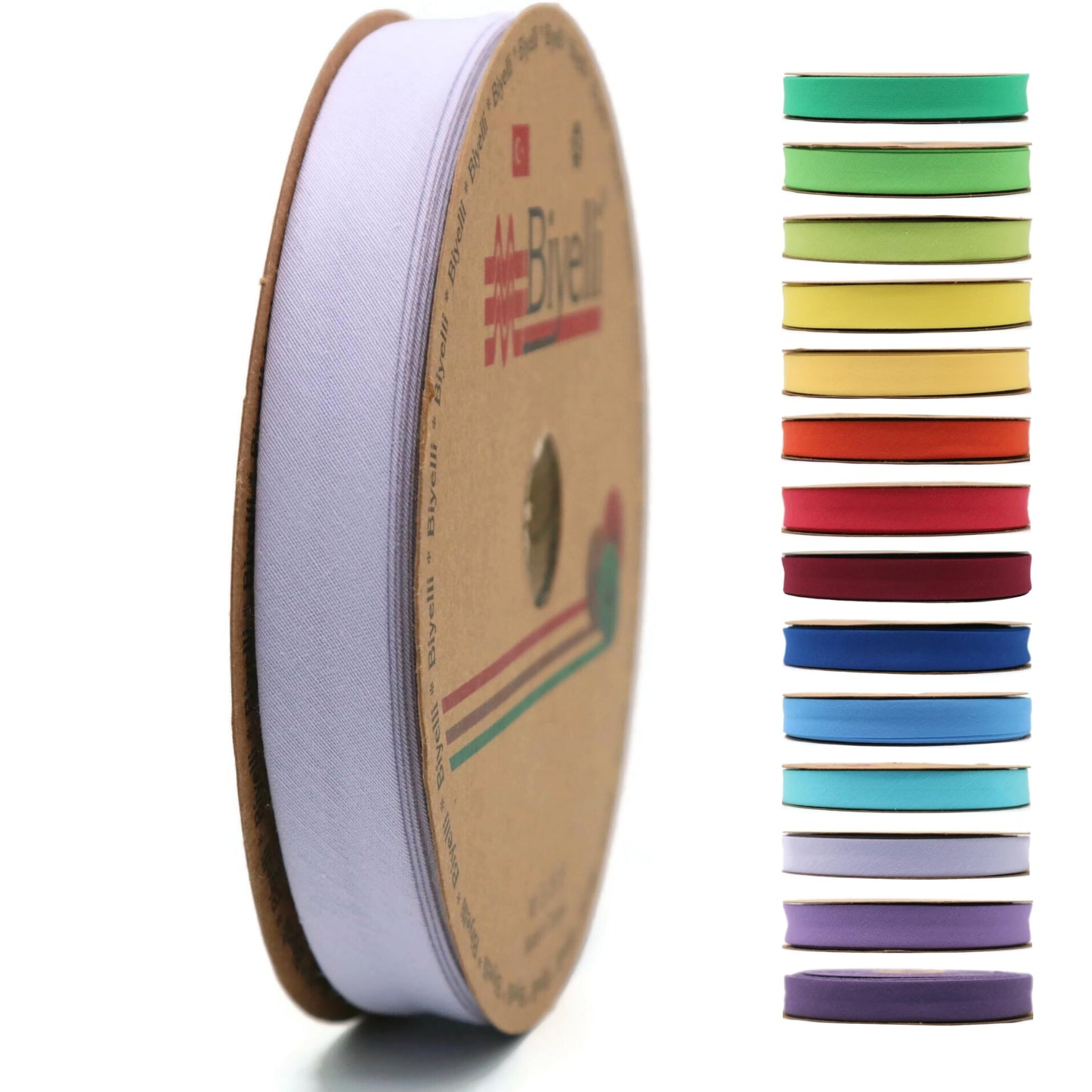 Cotton Fold Bias Tape - 3/4 Inches (20mm) Wide - 27 Yards - 65+ Colors - Single Fold Cotton Fold Bias Binding Tape for Sewing Clothing DIY (17. Carnation) D17