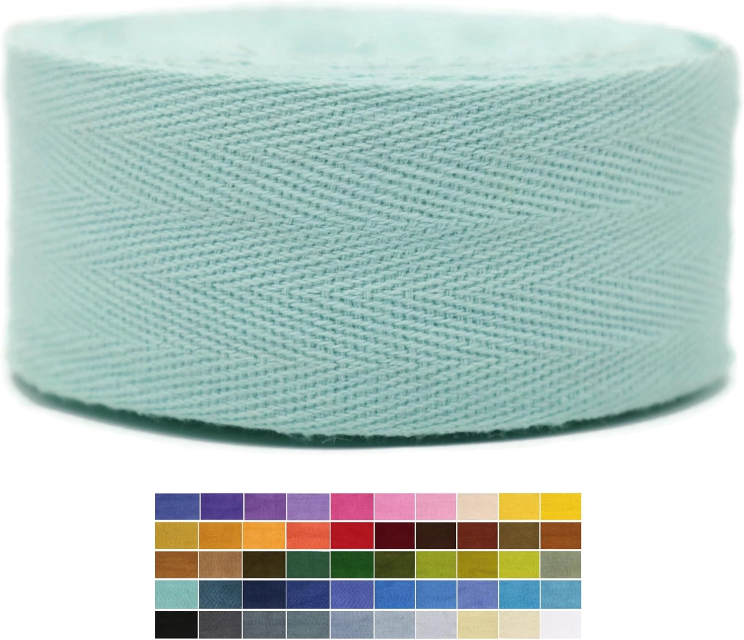 2" & 1.5" & 1.18'' & 1" Cotton Twill Tape - 10 Yards - 50+ Colors -%100 Natural Cotton 1 Inch 1.5 Inch 2 Inch Herringbone Bias Binding Cotton Tape Trim for Sewing Wrapping Craft DIY 10275(MldvsGreen)…