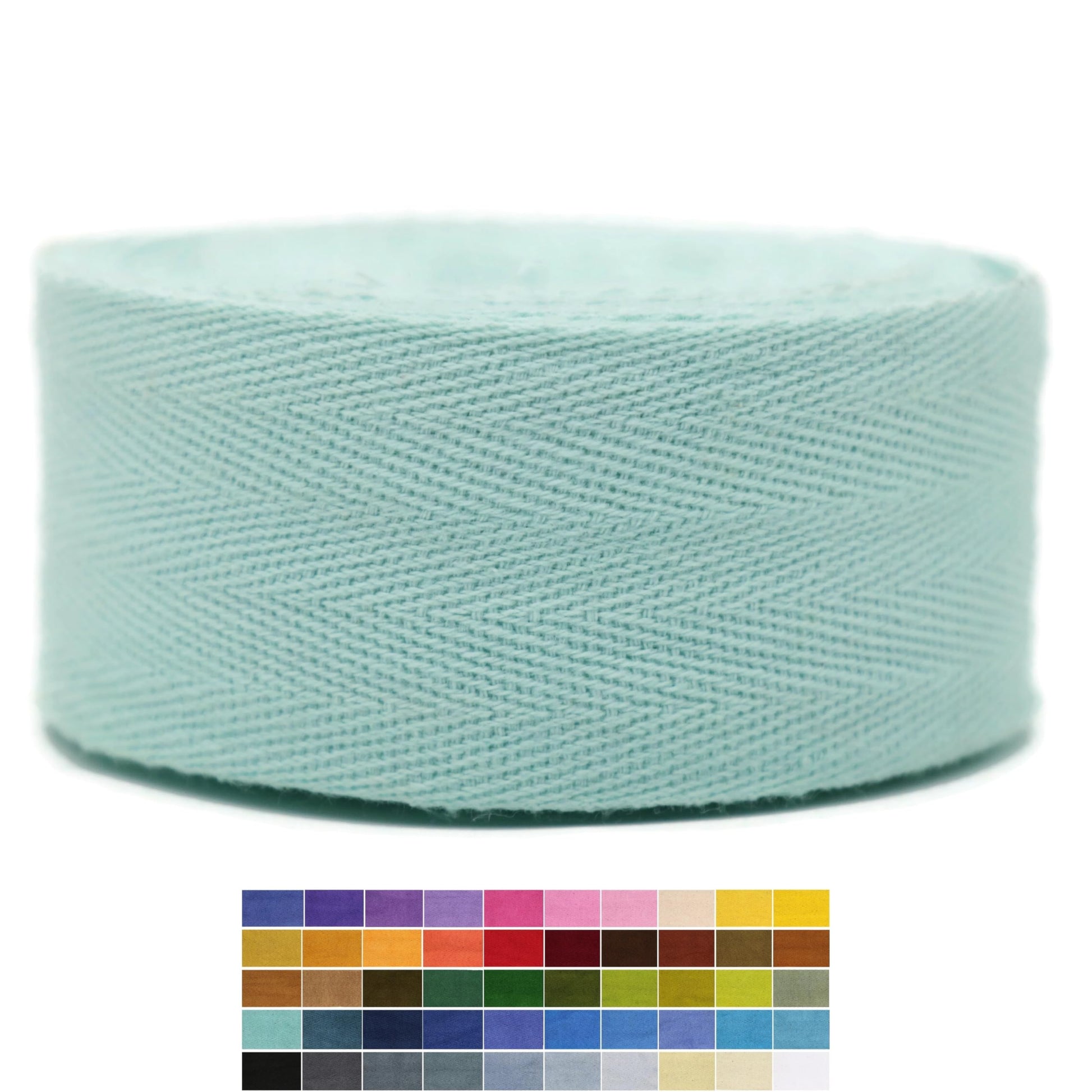2" & 1.5" & 1.18'' & 1" Cotton Twill Tape - 10 Yards - 50+ Colors -%100 Natural Cotton 1 Inch 1.5 Inch 2 Inch Herringbone Bias Binding Cotton Tape Trim for Sewing Wrapping Craft DIY 10445 (DenimBlue)…