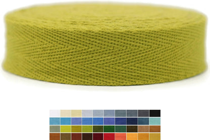 1" & 1.18" & 1.5'' & 2" Cotton Twill Tape - 10 Yards - 50+ Colors -%100 Natural Cotton 1 Inch 1.5 Inch 2 Inch Herringbone Bias Binding Cotton Tape Trim for Sewing Wrapping Craft DIY 10292(PearGreen)…