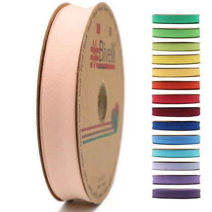 Cotton Fold Bias Tape - 3/4 Inches (20mm) Wide - 27 Yards - 65+ Colors - Single Fold Cotton Fold Bias Binding Tape for Sewing Clothing DIY (10. Flesh) D10