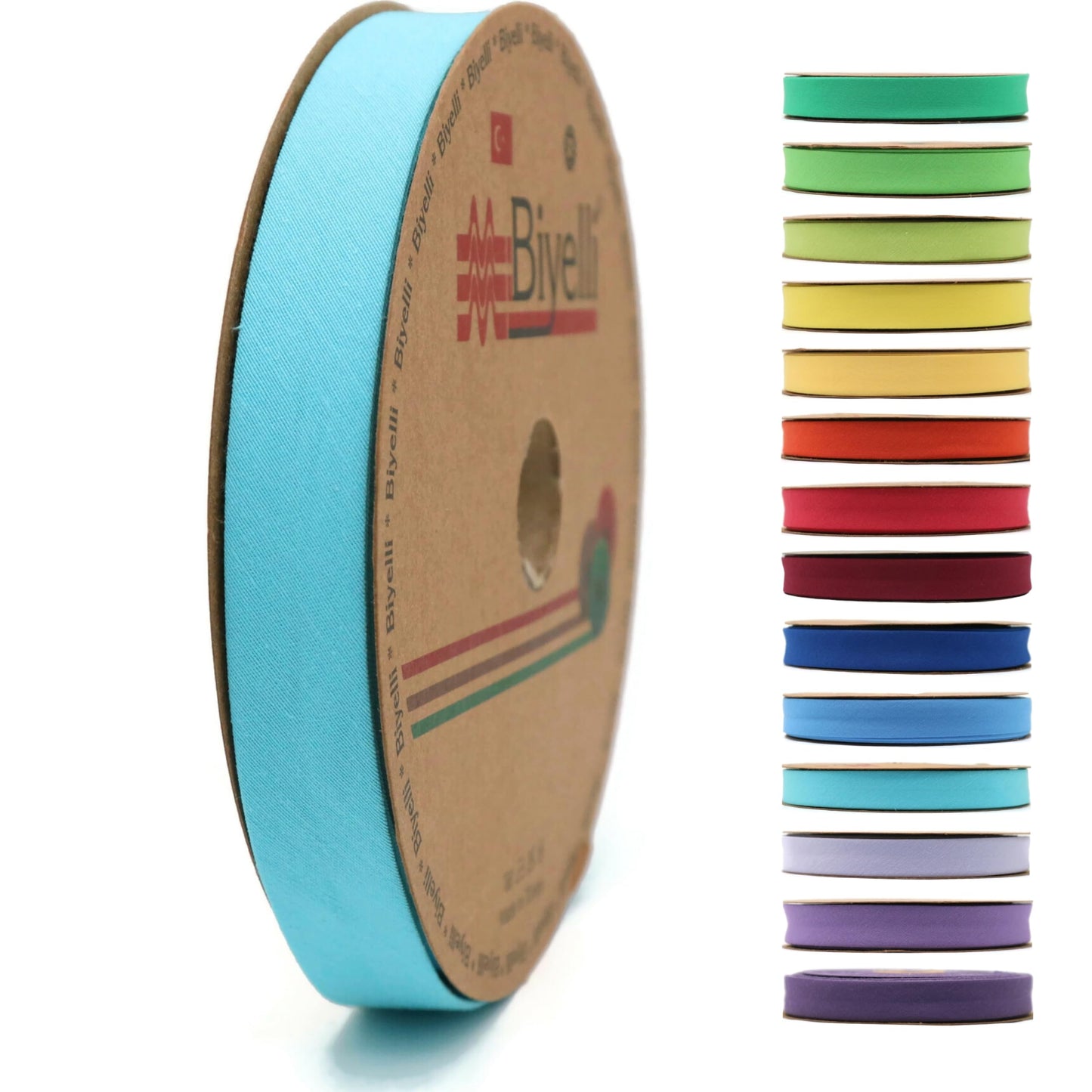 Cotton Fold Bias Tape - 3/4 Inches (20mm) Wide - 27 Yards - 65+ Colors - Single Fold Cotton Fold Bias Binding Tape for Sewing Clothing DIY (10. Flesh) D10