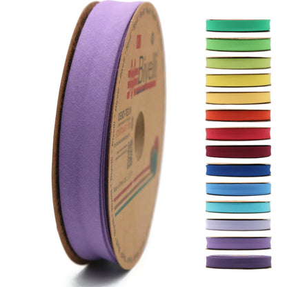 Cotton Fold Bias Tape - 3/4 Inches (20mm) Wide - 27 Yards - 65+ Colors - Single Fold Cotton Fold Bias Binding Tape for Sewing Clothing DIY (42. Violet) D42
