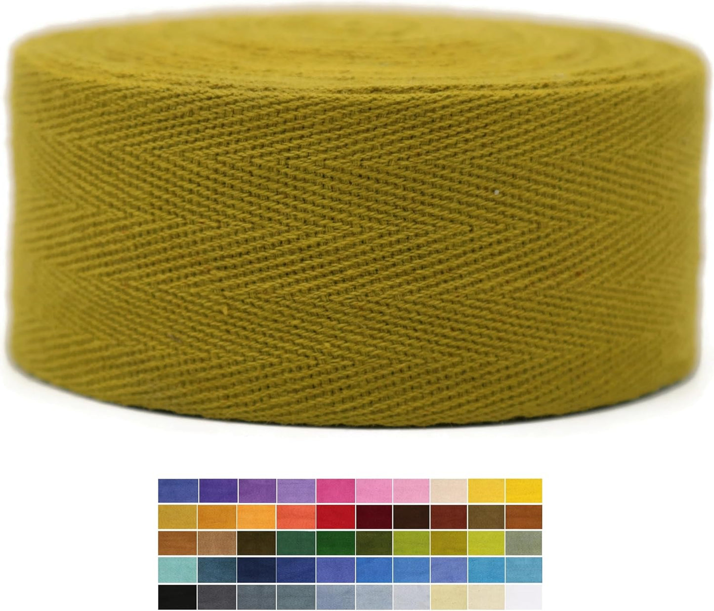 2" & 1.5" & 1.18'' & 1" Cotton Twill Tape - 10 Yards - 50+ Colors -%100 Natural Cotton 1 Inch 1.5 Inch 2 Inch Herringbone Bias Binding Cotton Tape Trim for Sewing Wrapping Craft DIY 10305(SageGreen)…