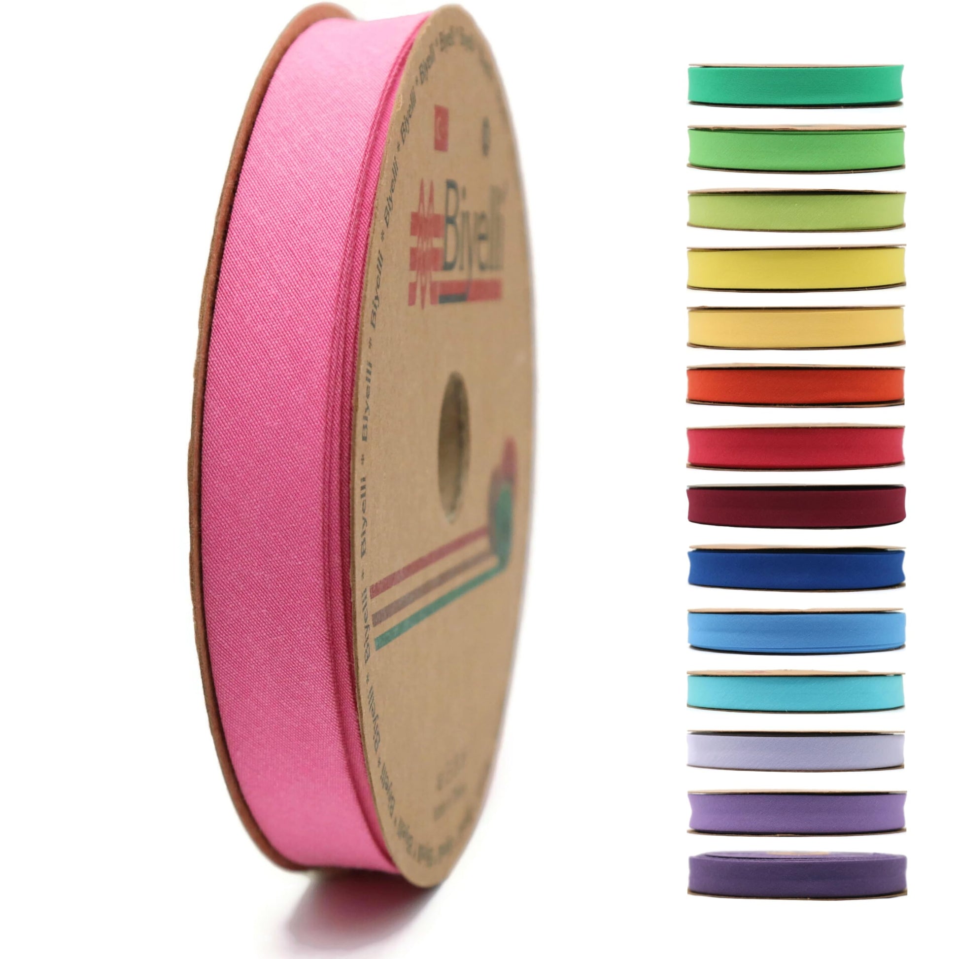 Cotton Fold Bias Tape - 3/4 Inches (20mm) Wide - 27 Yards - 65+ Colors - Single Fold Cotton Fold Bias Binding Tape for Sewing Clothing DIY (42. Violet) D42