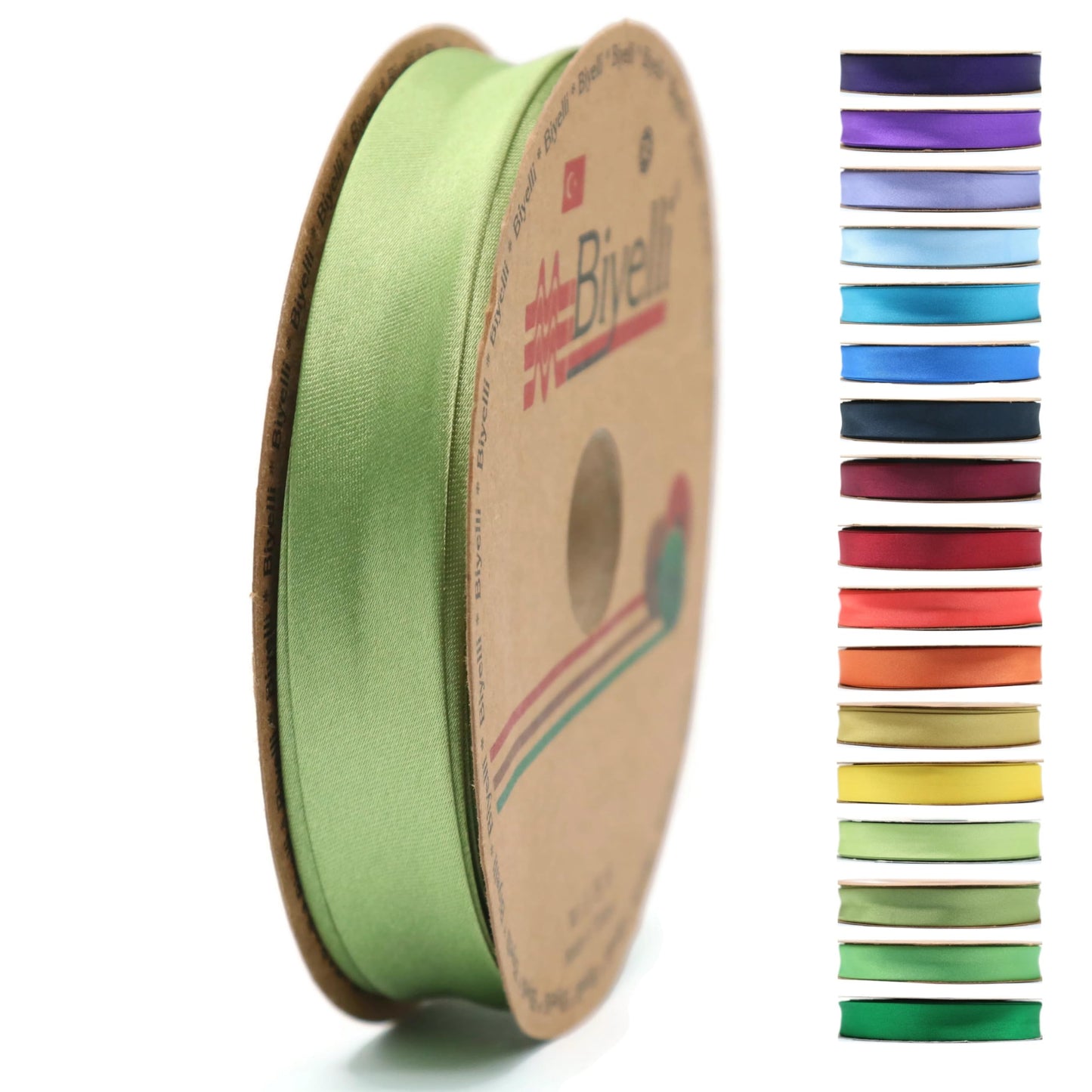 Fold Satin Bias Tape - 99+ Colors - 3/4 Inches Wide - 27 Yards - Fold Satin Binding Bias Ribbon Fabric Piping Bias Binding Tape for Sewing Clothing DIY BYS78