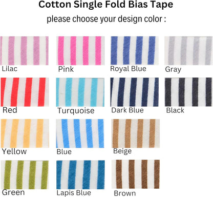 Cotton Fold Bias Binding Tape - 3/4 Inches (20mm) Wide - 27 Yards - Plaid Single Fold Cotton Fold Bias Binding Tape for Sewing Clothing DIY Lilac F7