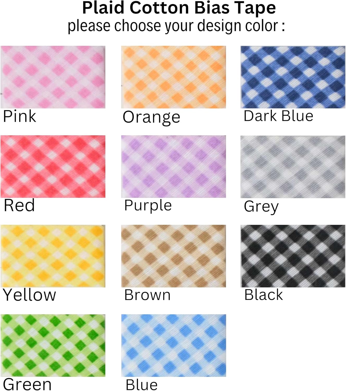 Cotton Fold Bias Binding Tape - 3/4 Inches (20mm) Wide - 27 Yards - Plaid Single Fold Cotton Fold Bias Binding Tape for Sewing Clothing DIY Pink E2