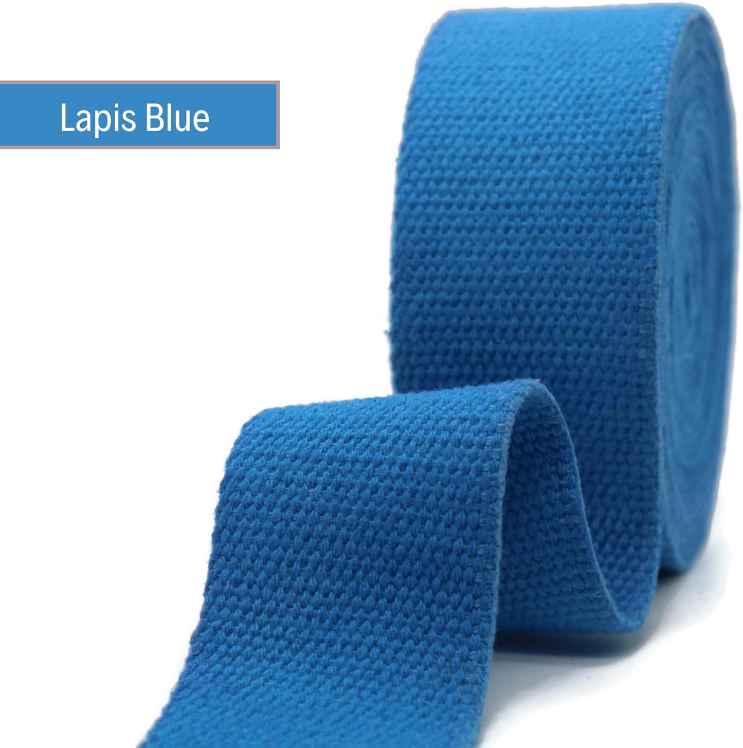 Cotton Webbing 2" & 1.5'' & 1" - 5 Yards - 50+ Colors -%100 Natural Cotton - Turkish Woven - Heavy 1 Inch 1.5 Inch 2 Inch Canvas Webbing for Sewing Straps Bags Climbing Indoors Craft DIY 11405…