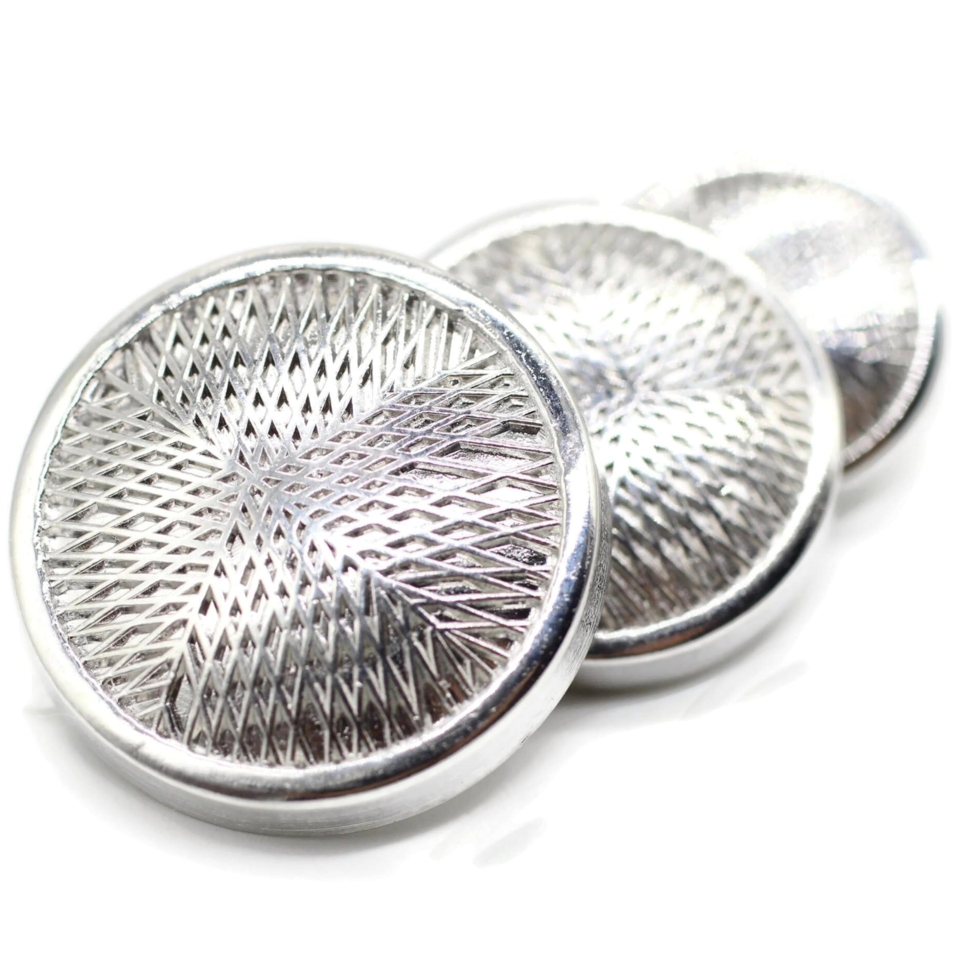 Bronze Metal Shank Buttons - 12 Pcs - 3 Size Options - Luxury Stripeds Round Metal Shank Buttons for Men Women Blazer Coat Uniform Shirt Suit and Jacket Sewing Craft DIY N18203