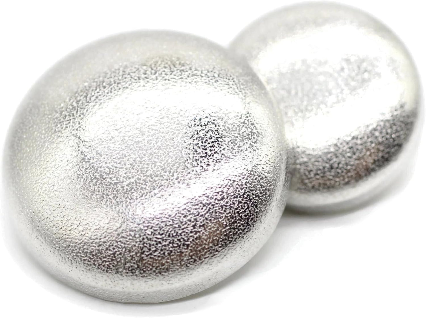 Flat Silver Metal Shank Buttons - 12 Pcs - 2 Size Options - Luxury Flat Round Wave Metal Shank Buttons for Men Women Blazer Coat Uniform Shirt Suit and Jacket Sewing Craft DIY N10001