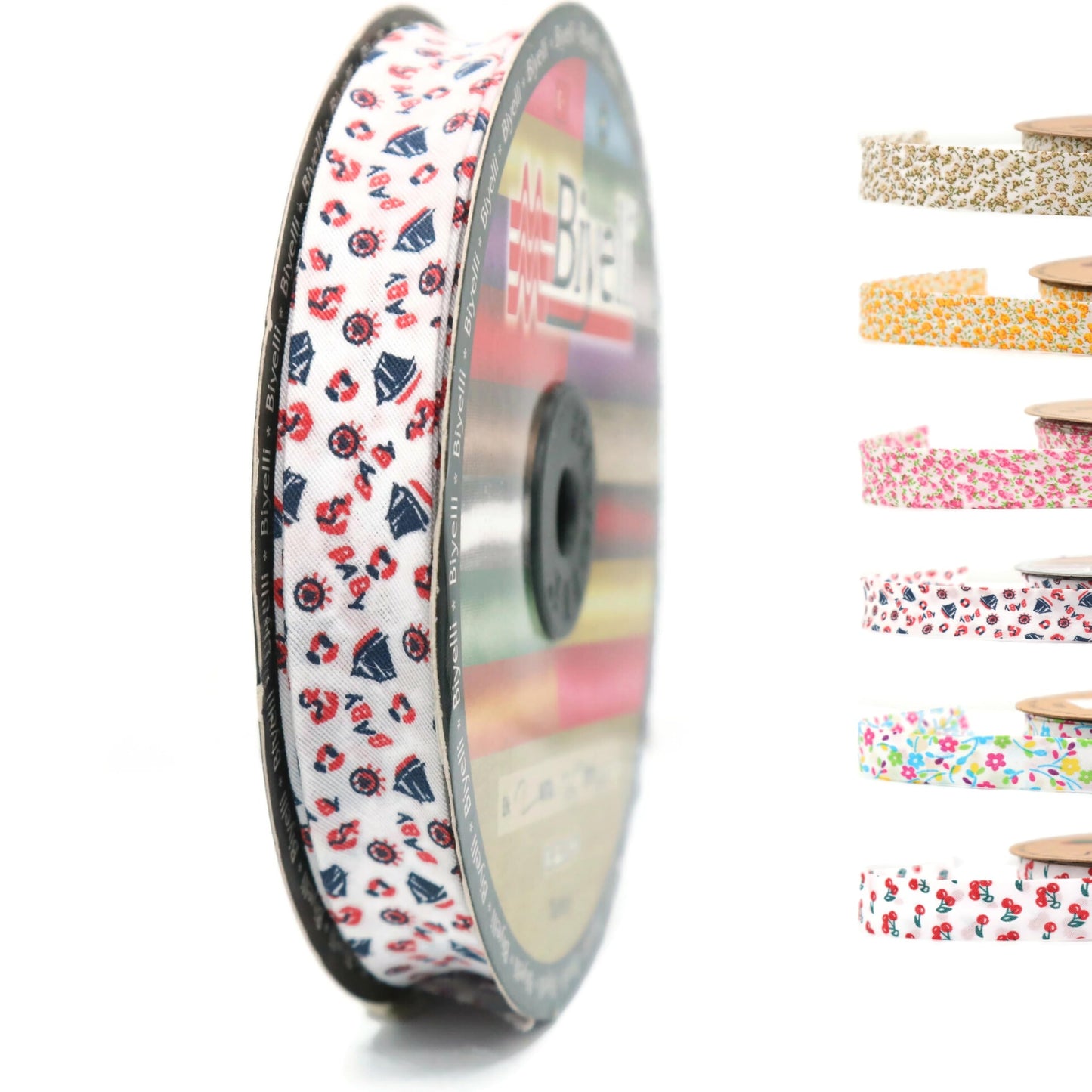 Cotton Fold Bias Binding Tape - 3/4 Inches (20mm) Wide - 27 Yards - Floral Single Fold Cotton Fold Bias Binding Tape for Sewing Clothing DIY Yellow A3