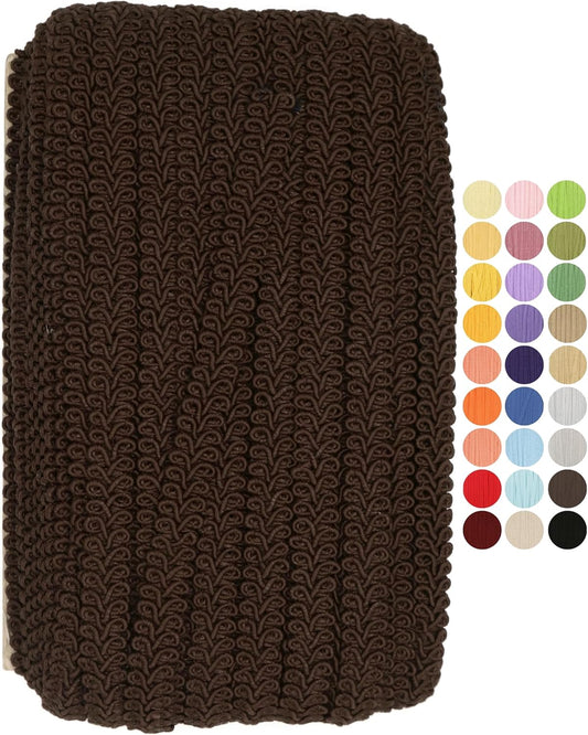 Braided Gimp Braid Trim - 10 Yards - 31+ Colors - Upholstery lace Braided Gimp Cord Trim Scroll Braid Trim Turkish Trim for Costumes Home Decor Upholstery Craft Sewing DIY GT27960