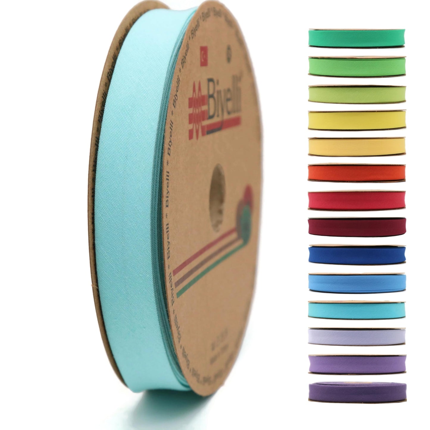 Cotton Fold Bias Tape - 3/4 Inches (20mm) Wide - 27 Yards - 65+ Colors - Single Fold Cotton Fold Bias Binding Tape for Sewing Clothing DIY (42. Violet) D42