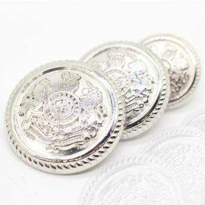 Kingdom Gold Metal Shank Buttons - 12 Pcs - 4 Size Options - Luxury Twin Lion Crown Metal Shank Buttons for Men Women Blazer Coat Uniform Shirt Suit and Jacket Sewing Craft DIY G5231…