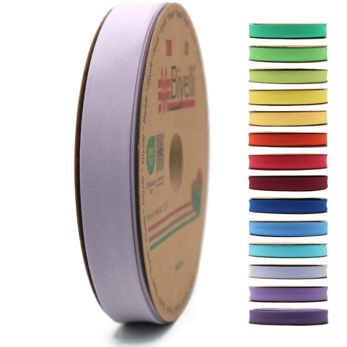 Cotton Fold Bias Tape - 3/4 Inches (20mm) Wide - 27 Yards - 65+ Colors - Single Fold Cotton Fold Bias Binding Tape for Sewing Clothing DIY (56. Sand) D56