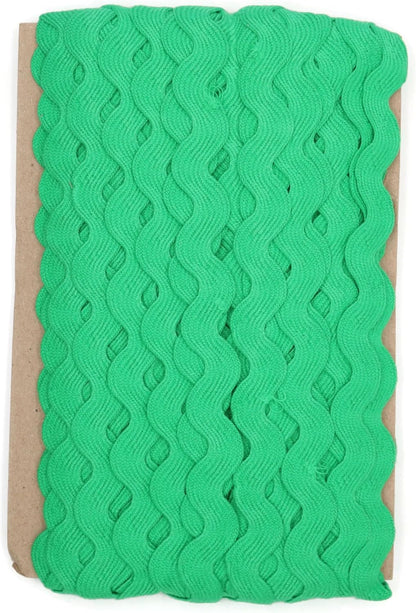 Cotton RIC Rac Trim - 3/4 Inch - 27 Yards - Wave Bending Fringe Trim Cotton Lace Ribbon RIC Rac Trim for Sewing Clothes Gift Wrapping Home Party Decoration CTR0206
