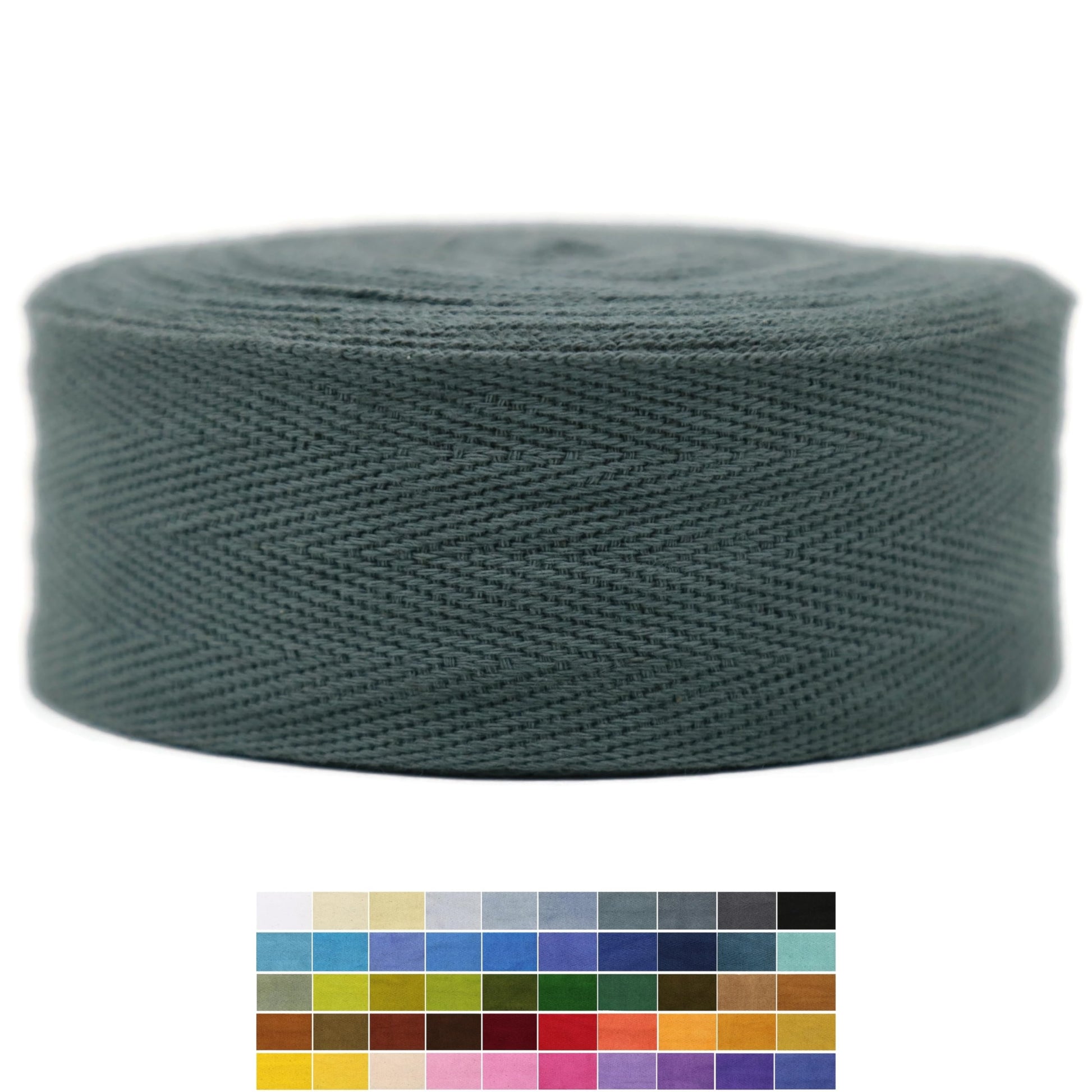 2" & 1.5" & 1.18'' & 1" Cotton Twill Tape - 10 Yards - 50+ Colors -%100 Natural 1 Inch 1.5 Inch 2 Inch Herringbone Bias Binding Cotton Tape Trim for Sewing Wrapping Craft DIY 10335