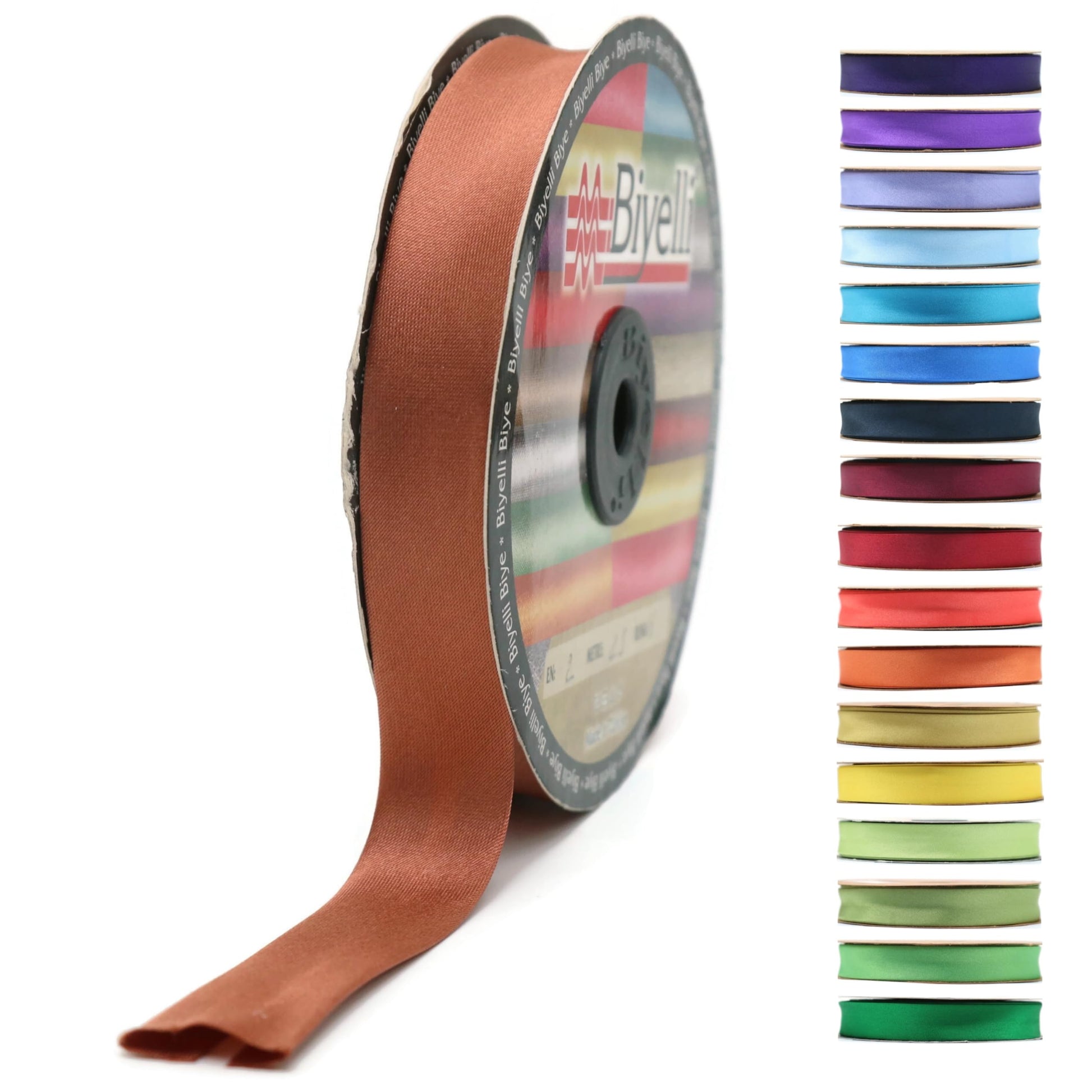 Fold Satin Bias Tape - 99+ Colors - 3/4 Inches Wide - 27 Yards - Fold Satin Binding Bias Ribbon Fabric Piping Bias Binding Tape for Sewing Clothing DIY (80. Nude) BYS80
