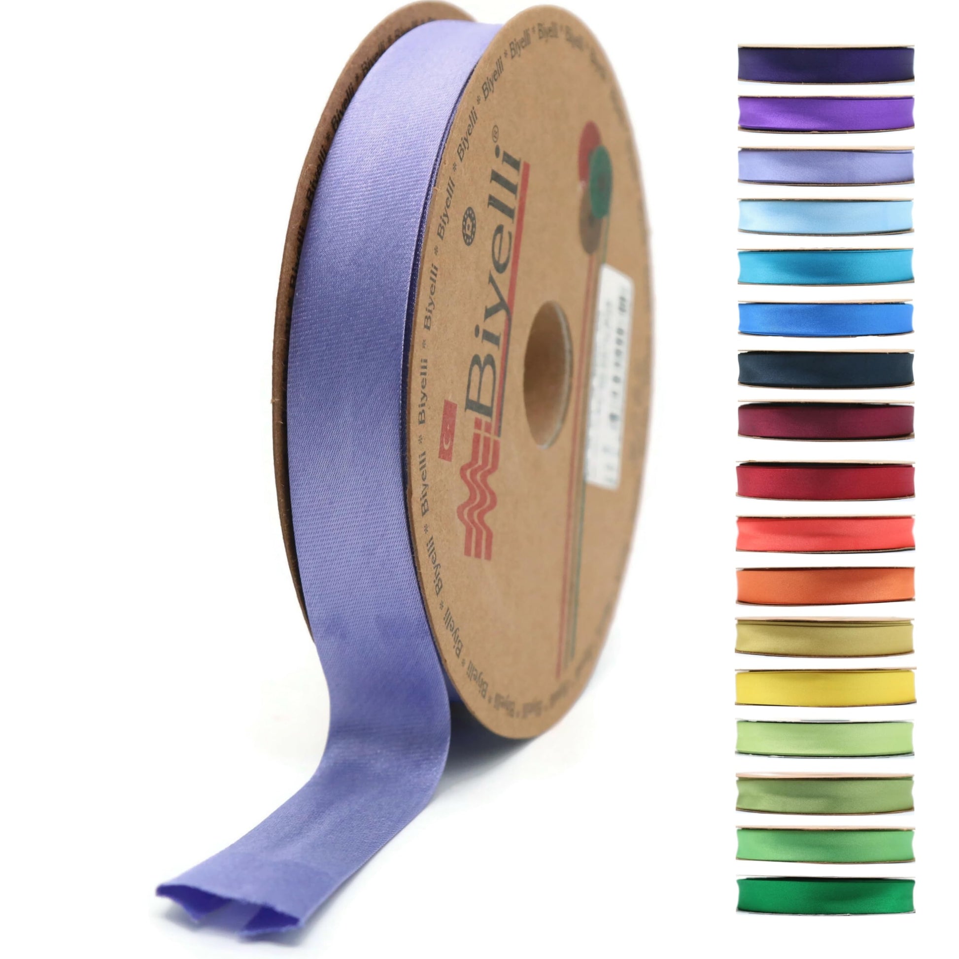 Fold Satin Bias Tape - 99+ Colors - 3/4 Inches Wide - 27 Yards - Fold Satin Binding Bias Ribbon Fabric Piping Bias Binding Tape for Sewing Clothing DIY (68. Dark Rose) BYS68