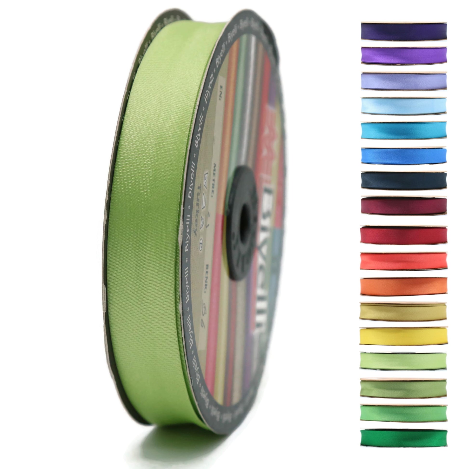 Fold Satin Bias Tape - 99+ Colors - 3/4 Inches Wide - 27 Yards - Fold Satin Binding Bias Ribbon Fabric Piping Bias Binding Tape for Sewing Clothing DIY (63. Squash) BYS62