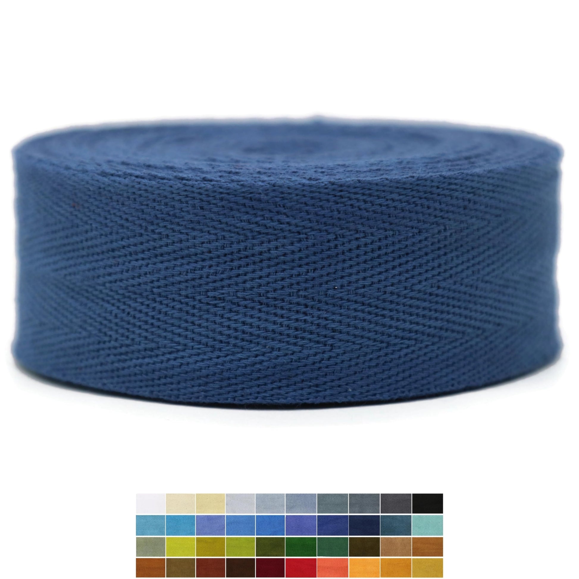 1" & 1.18" & 1.5'' & 2" Cotton Twill Tape - 10 Yards - 50+ Colors -%100 Natural Cotton 1 Inch 1.5 Inch 2 Inch Herringbone Bias Binding Cotton Tape Trim for Sewing Wrapping Craft DIY 10362(ArcticBlue)…