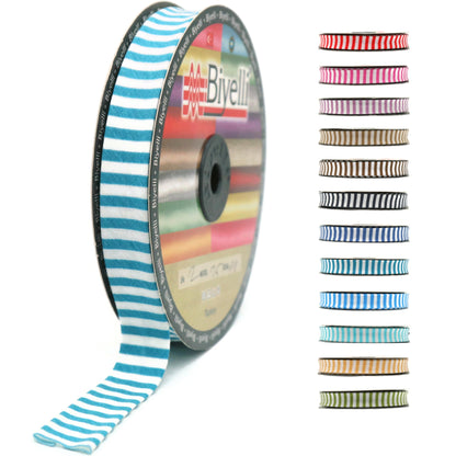 Cotton Fold Bias Binding Tape - 3/4 Inches (20mm) Wide - 27 Yards - Plaid Single Fold Cotton Fold Bias Binding Tape for Sewing Clothing DIY Turquoise F9