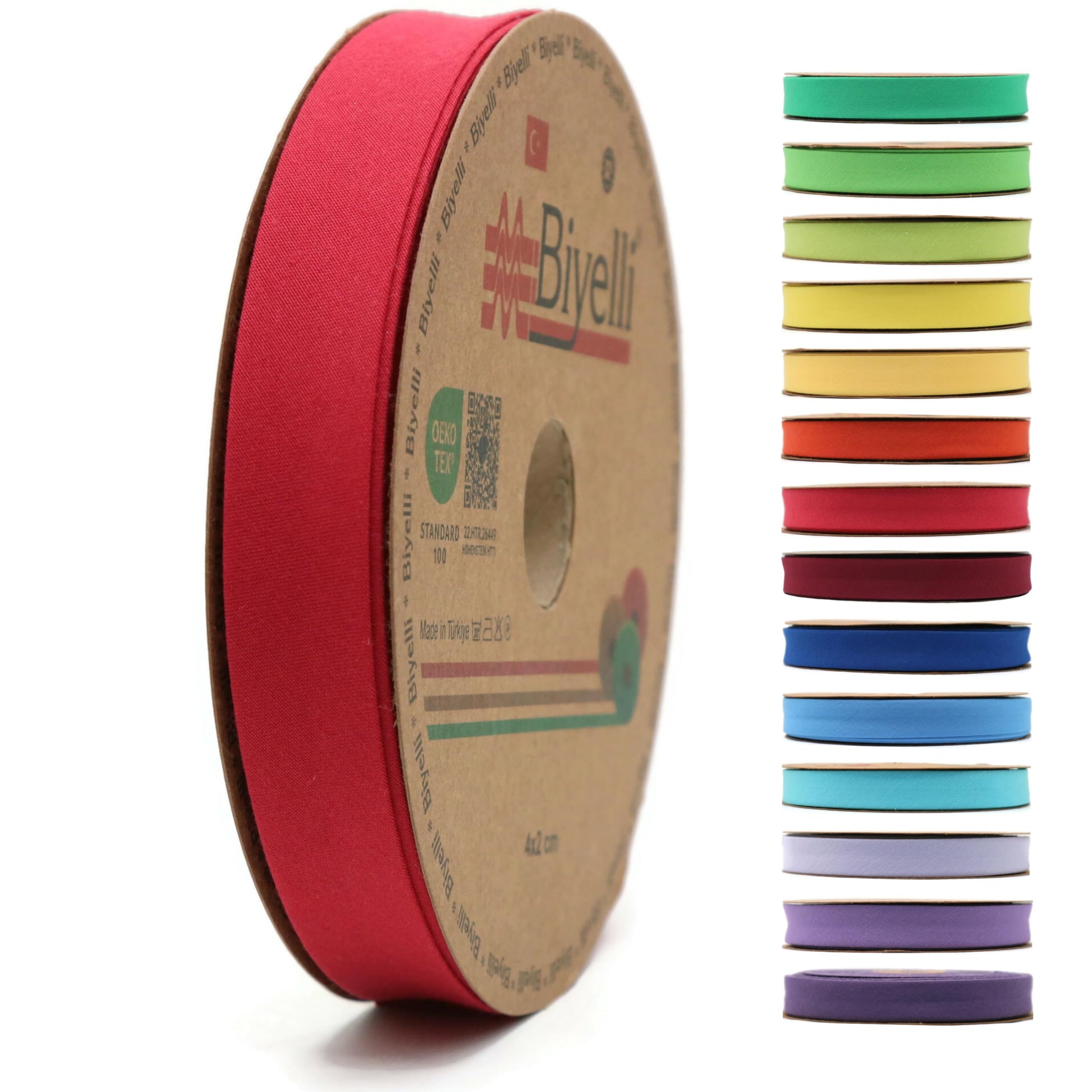 Cotton Fold Bias Tape - 3/4 Inches (20mm) Wide - 27 Yards - 65+ Colors - Single Fold Cotton Fold Bias Binding Tape for Sewing Clothing DIY (13. Pine Green) D13