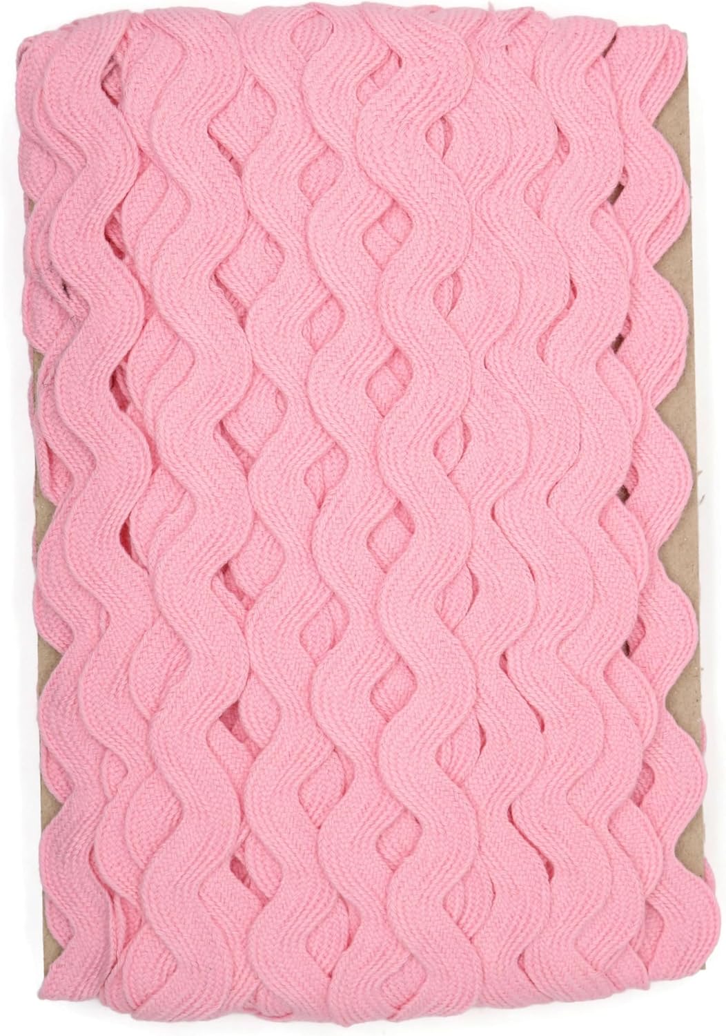 100% Cotton Pink Striped Ric Rac Trim - 5 Yards - Classic Retro Wedding Decor