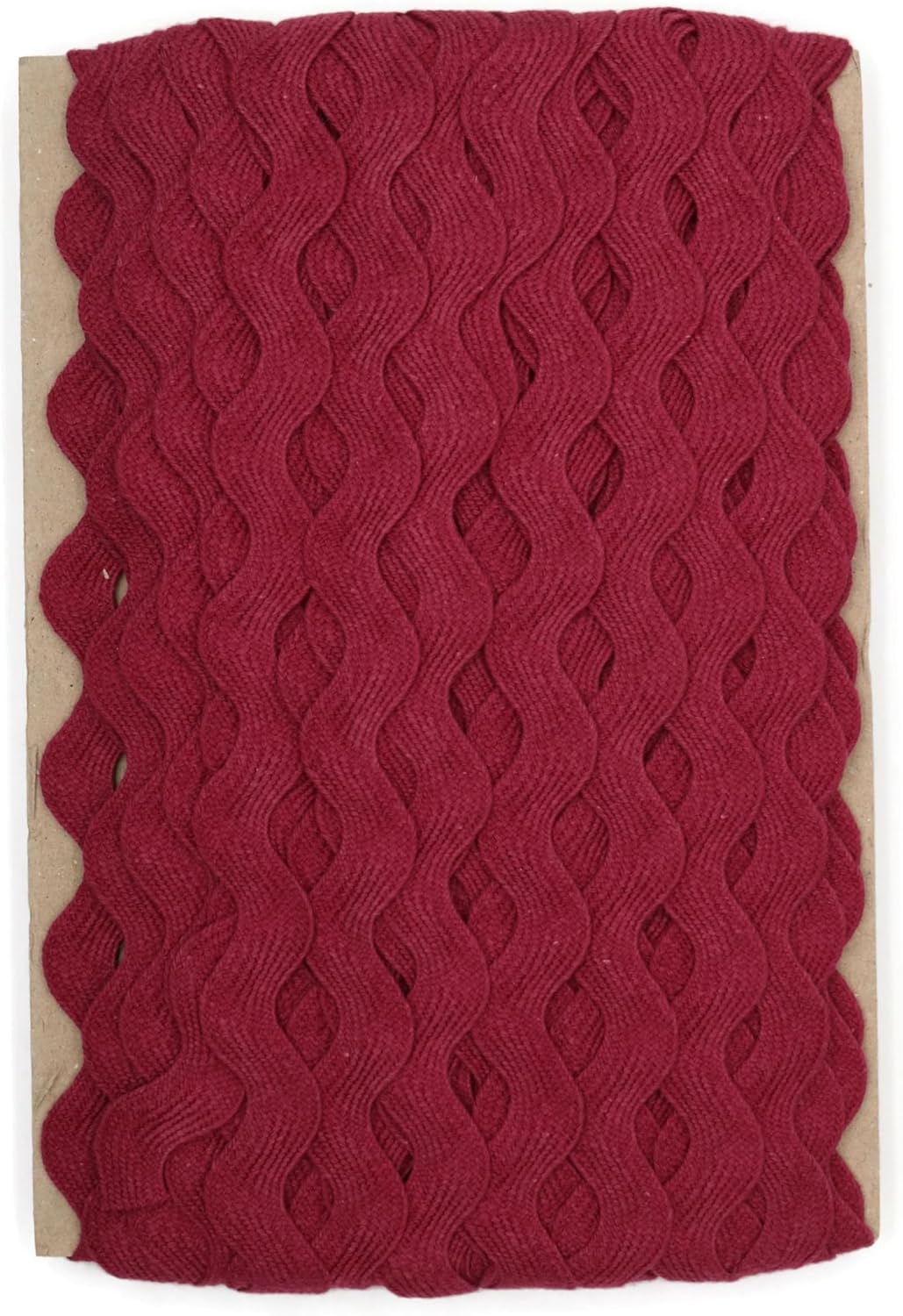 100% Cotton Burgundy Striped Ric Rac Trim - 5 Yards - Classic & Traditional Style - Wedding Occasion - Perfect for Clothing, Home Decor & Craft Projects