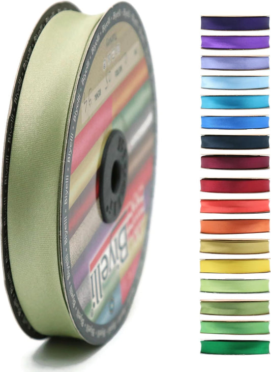 Fold Satin Bias Tape - 99+ Colors - 3/4 Inches Wide - 27 Yards - Fold Satin Binding Bias Ribbon Fabric Piping Bias Binding Tape for Sewing Clothing DIY BYS94