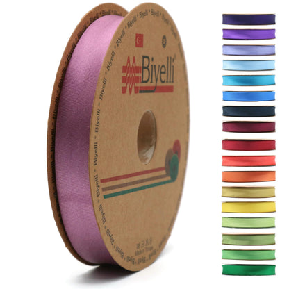 Fold Satin Bias Tape - 99+ Colors - 3/4 Inches Wide - 27 Yards - Fold Satin Binding Bias Ribbon Fabric Piping Bias Binding Tape for Sewing Clothing DIY Aquamarine BYS15