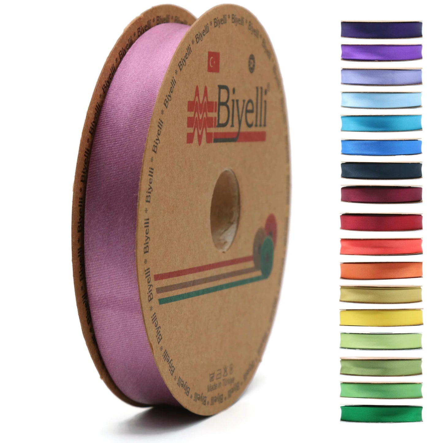 Fold Satin Bias Tape - 99+ Colors - 3/4 Inches Wide - 27 Yards - Fold Satin Binding Bias Ribbon Fabric Piping Bias Binding Tape for Sewing Clothing DIY (96. Blush Tan) BYS96