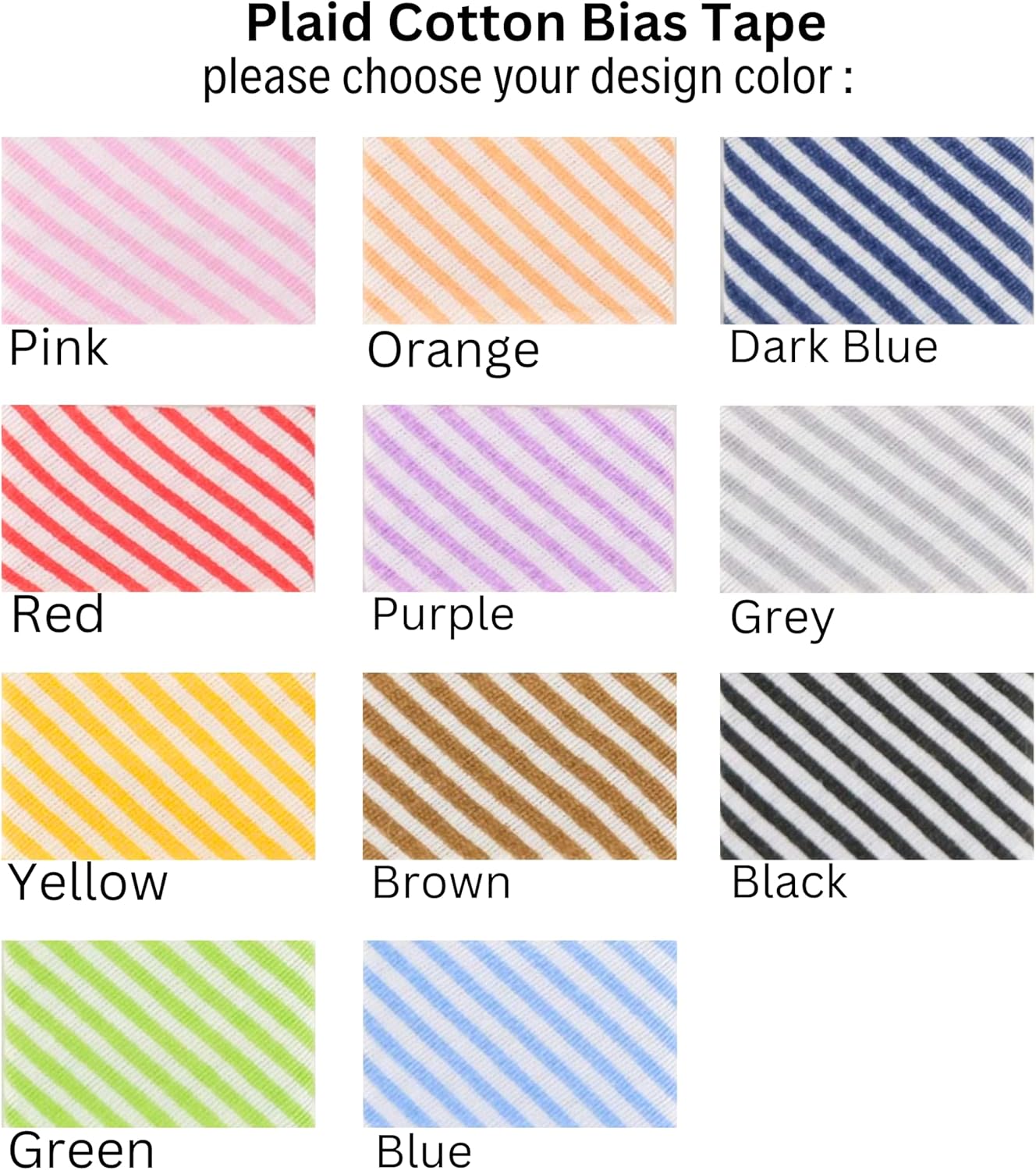 Cotton Fold Bias Binding Tape - 3/4 Inches (20mm) Wide - 27 Yards - Plaid Single Fold Cotton Fold Bias Binding Tape for Sewing Clothing DIY Dark Blue C8