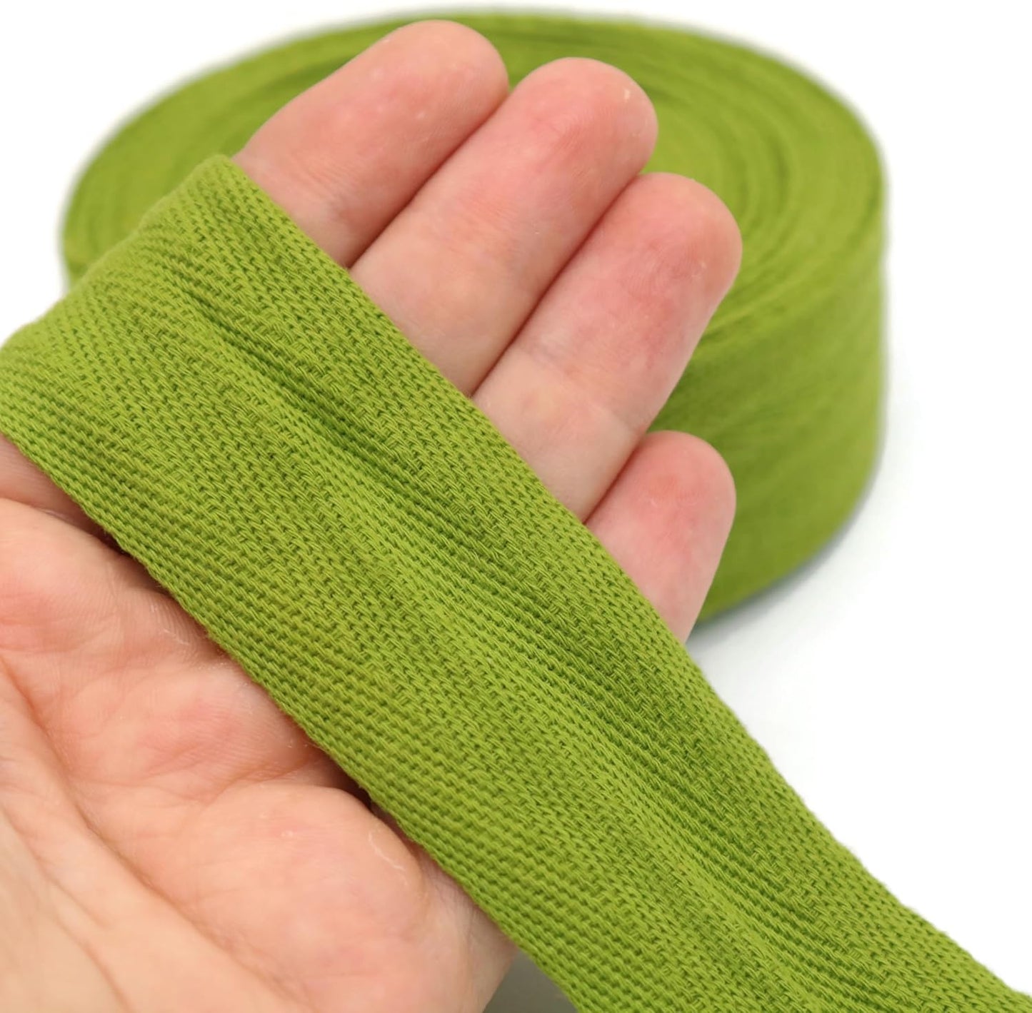 Cotton Twill Tape 1" & 1.5" & 2" - 10 Yards - 50+ Colors -%100 Natural Cotton 1 Inch 1.5 Inch 2 Inch Herringbone Bias Binding Cotton Tape Trim for Sewing Wrapping Craft DIY (Pine Green) 10314