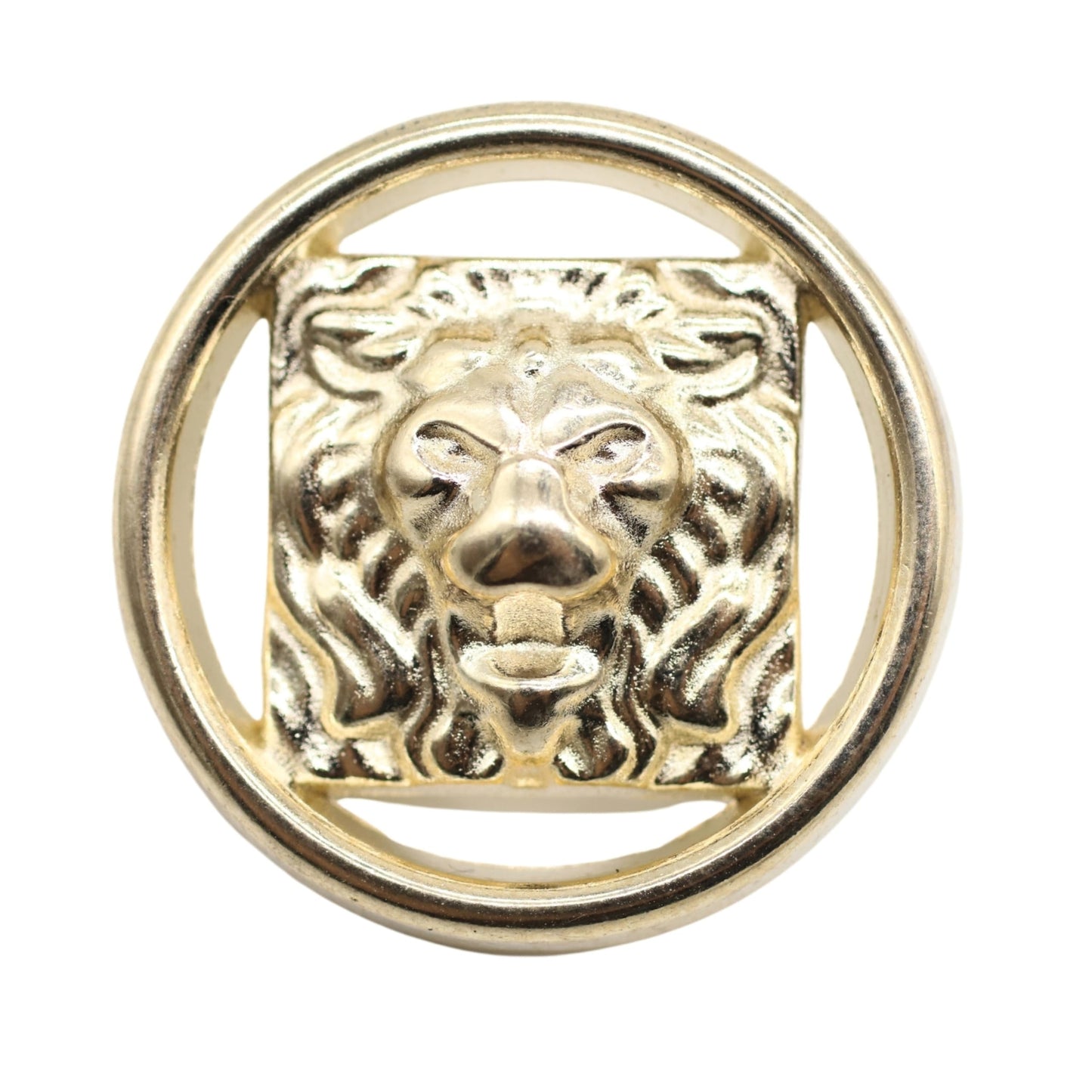 Lion Gold Metal Shank Buttons - 12 Pcs - 4 Size Options - Luxury Lion Round Wave Metal Shank Buttons for Men Women Blazer Coat Uniform Shirt Suit and Jacket Sewing Craft DIY LN4933…