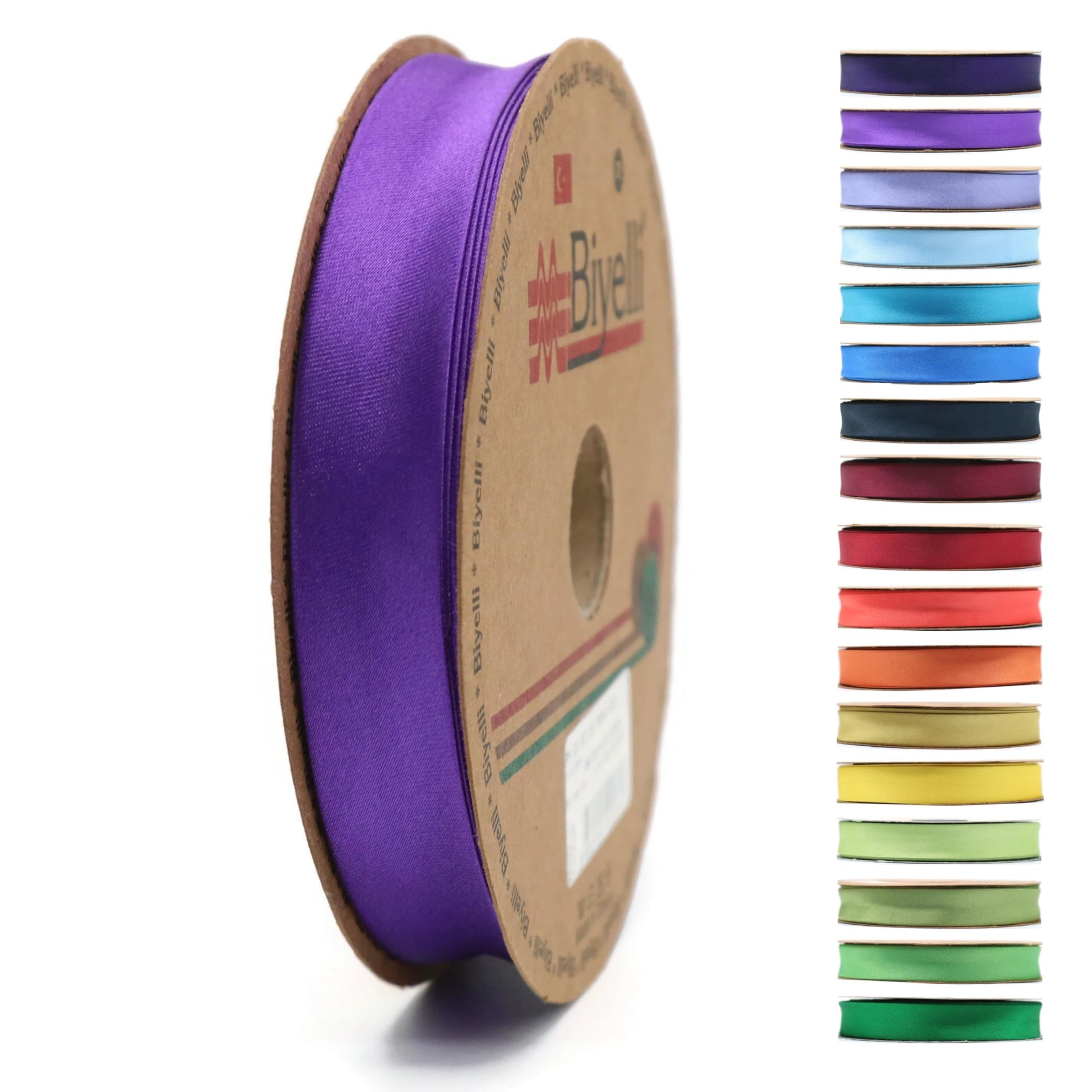 Fold Satin Bias Tape - 99+ Colors - 3/4 Inches Wide - 27 Yards - Fold Satin Binding Bias Ribbon Fabric Piping Bias Binding Tape for Sewing Clothing DIY Aquamarine BYS15