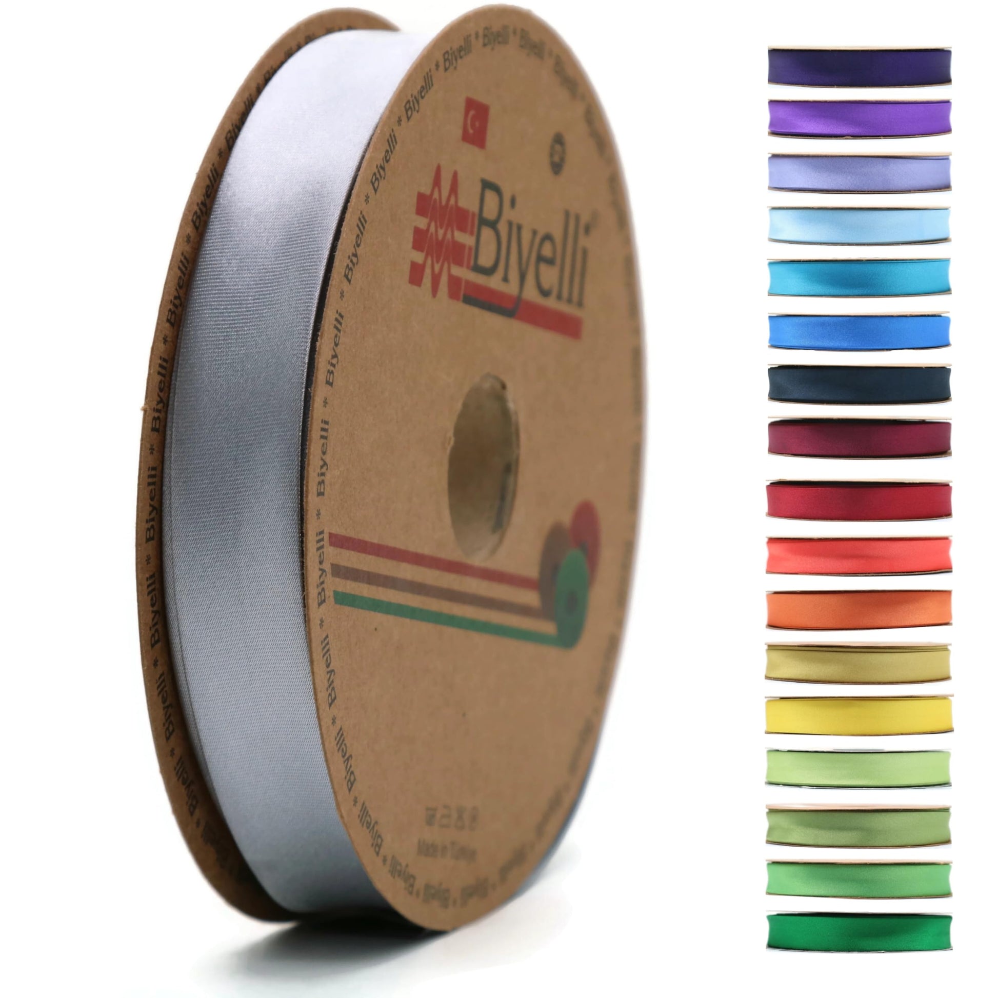 Fold Satin Bias Tape - 99+ Colors - 3/4 Inches Wide - 27 Yards - Fold Satin Binding Bias Ribbon Fabric Piping Bias Binding Tape for Sewing Clothing Navy Blue DIY BYS20