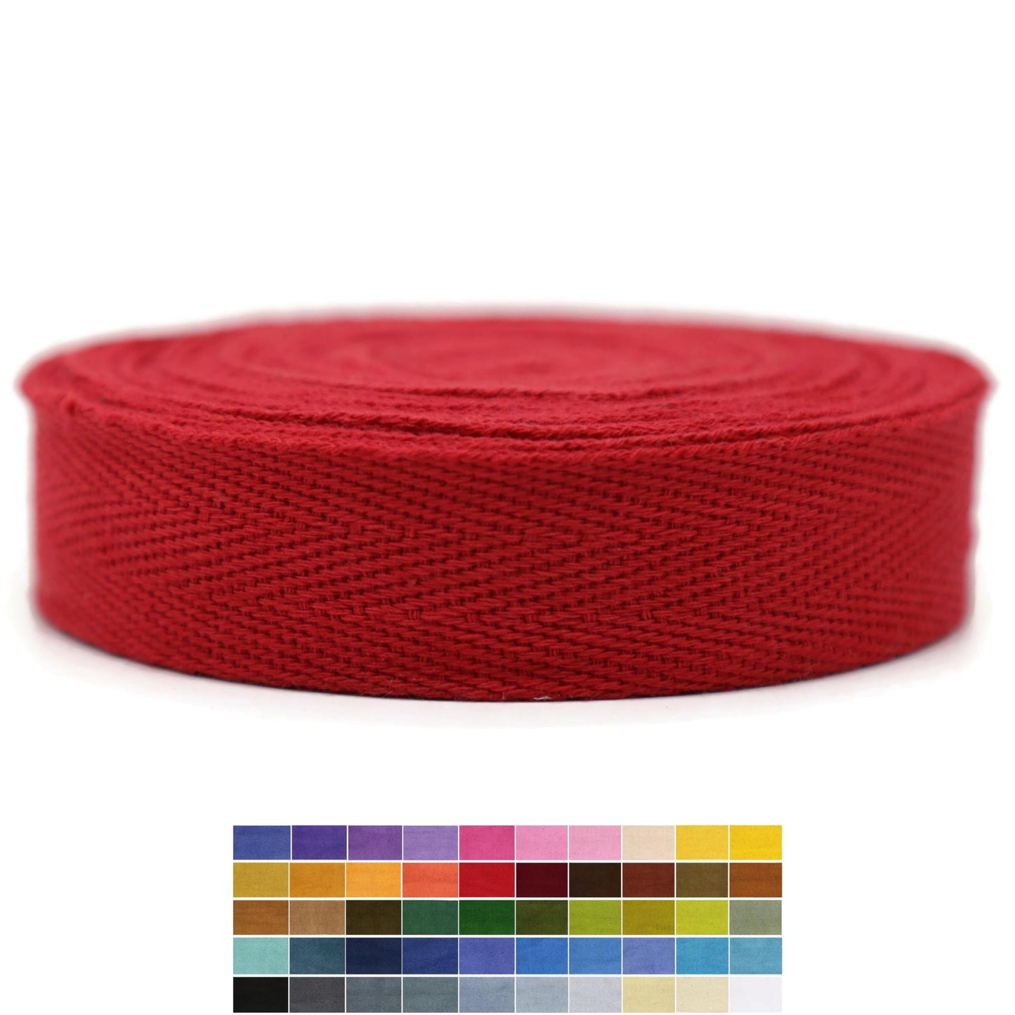 1" & 1.18" & 1.5'' & 2" Cotton Twill Tape - 10 Yards - 50+ Colors -%100 Natural Cotton 1 Inch 1.5 Inch 2 Inch Herringbone Bias Binding Cotton Tape Trim for Sewing Wrapping Craft DIY 10322 (MossGreen)…