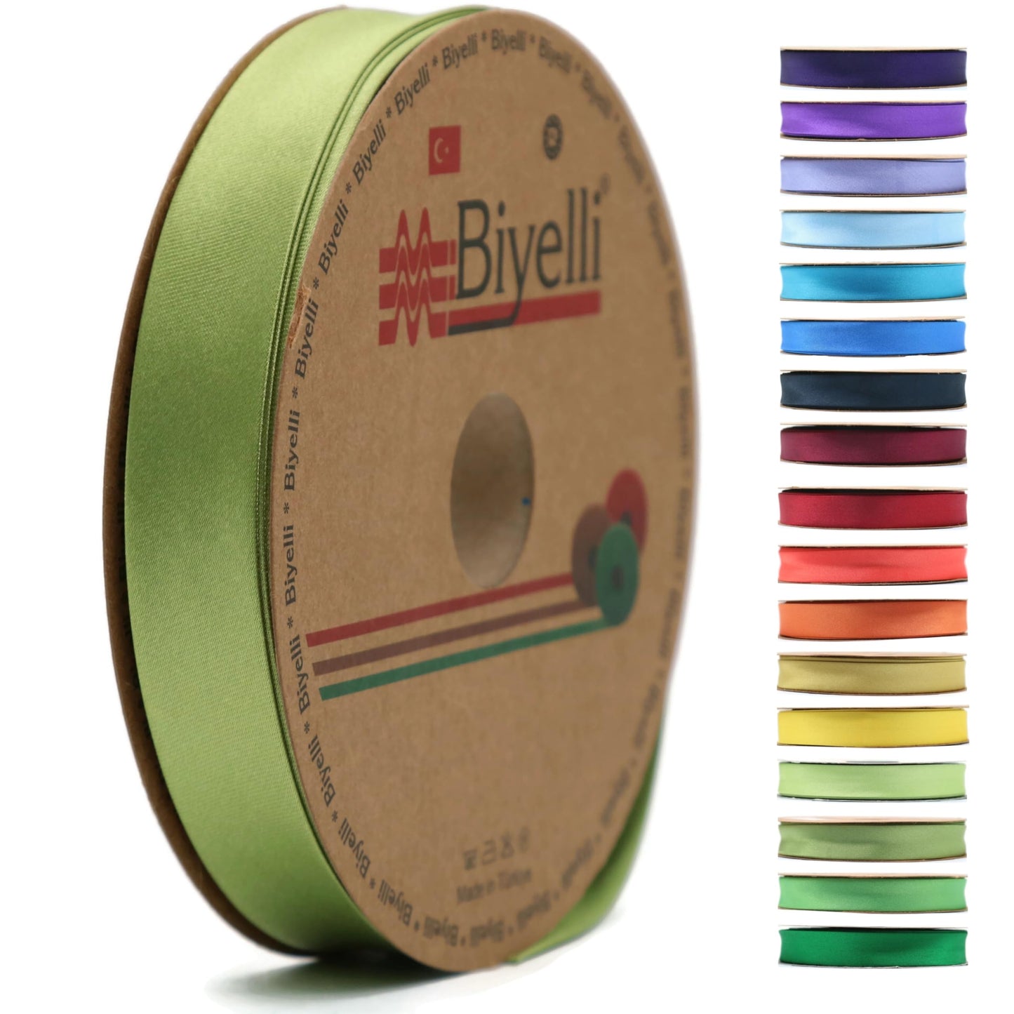 Fold Satin Bias Tape - 99+ Colors - 3/4 Inches Wide - 27 Yards - Fold Satin Binding Bias Ribbon Fabric Piping Bias Binding Tape for Sewing Clothing DIY BYS78