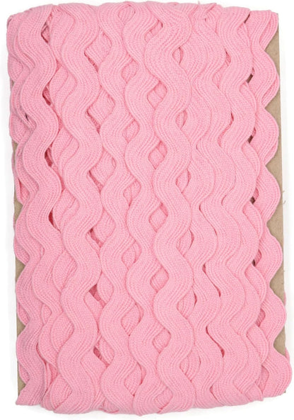 Cotton RIC Rac Trim - 3/4 Inch - 27 Yards - Wave Bending Fringe Lace Ribbon for Sewing Clothes, Gift Wrapping, Home Party Decoration CTR0209