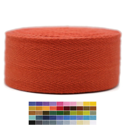 1" & 1.18" & 1.5' & 2" Cotton Herringbone Bias Binding Tape - 10 Yards - Maldives Green - 100% Natural Cotton - Craft & Sewing