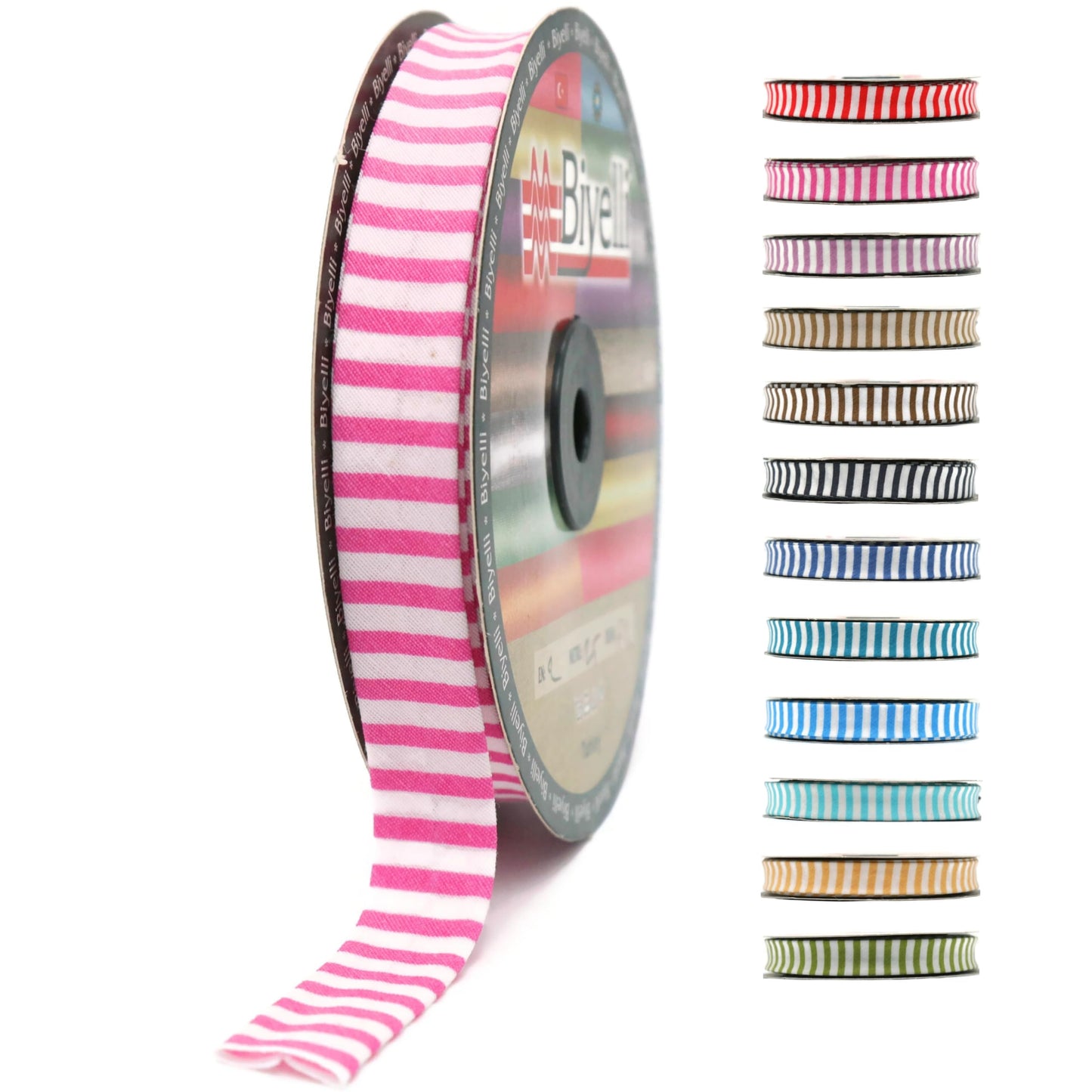 Cotton Fold Bias Binding Tape - 3/4 Inches (20mm) Wide - 27 Yards - Plaid Single Fold Cotton Fold Bias Binding Tape for Sewing Clothing DIY Blue F1