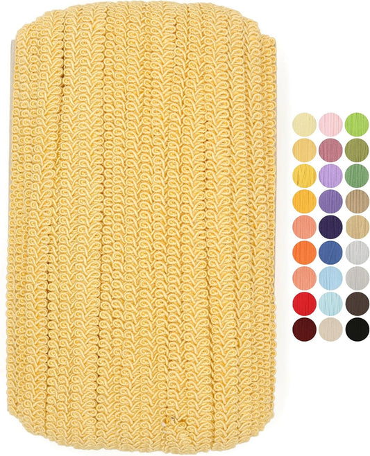 Braided Gimp Braid Trim - 10 Yards - 31+ Colors - Upholstery lace Braided Gimp Cord Trim Scroll Braid Trim Turkish Trim for Costumes Home Decor Upholstery Craft Sewing DIY GT27990