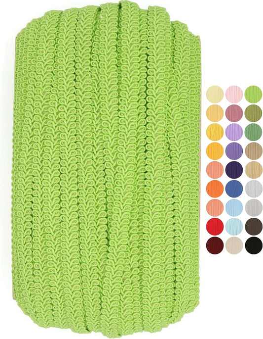 Braided Gimp Braid Trim - 10 Yards - 31+ Colors - Upholstery lace Braided Gimp Cord Trim Scroll Braid Trim Turkish Trim for Costumes Home Decor Upholstery Craft Sewing DIY GT28070