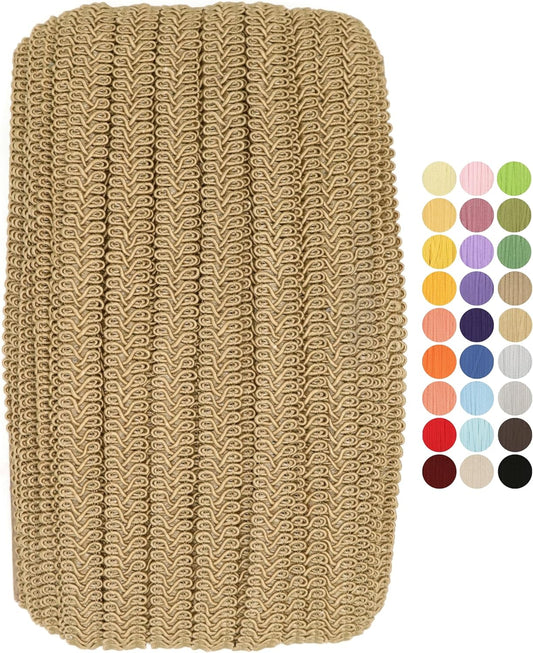 Braided Gimp Braid Trim - 10 Yards - 31+ Colors - Upholstery lace Braided Gimp Cord Trim Scroll Braid Trim Turkish Trim for Costumes Home Decor Upholstery Craft Sewing DIY GT27920