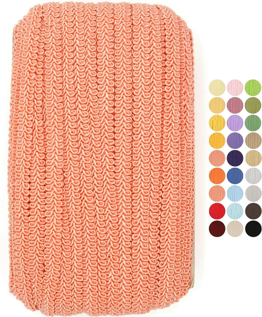 Braided Gimp Braid Trim - 50 Yards - 31+ Colors - Upholstery lace Braided Gimp Cord Trim Scroll Braid Trim Turkish Trim for Costumes Home Decor Upholstery Craft Sewing DIY GT2804…